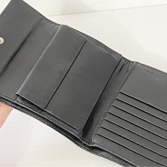 Prada black nylon triangle logo medium trifold wallet - Picture 6 of 11